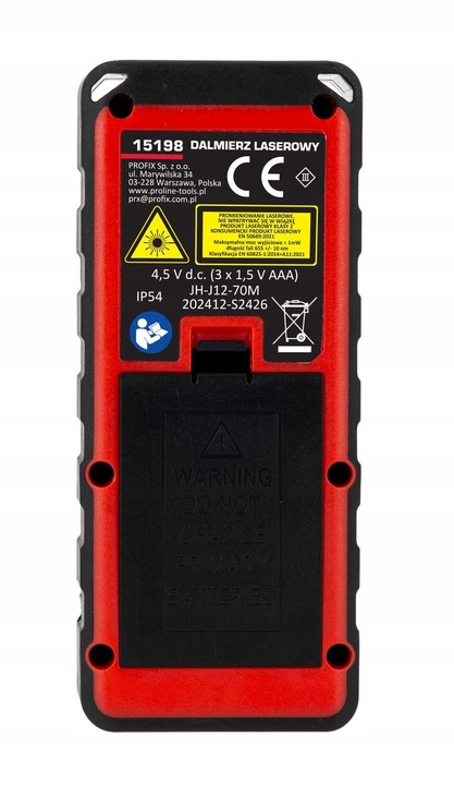 Dalmierz laserowy 70M cyfrowy miernik odległości profesjonalny Proline