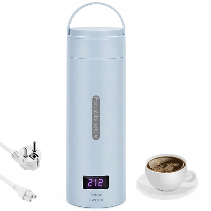 TERMOS ELEKTRYCZNY MINI CZAJNIK KUBEK 300W 380ML-500ML