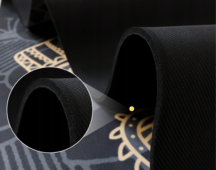 PIĘKNA MATA PREMIUM DO JOGI ĆWICZEŃ STABILNA ZAMSZOWA MIĘKKA 4 MM ZE WZOREM