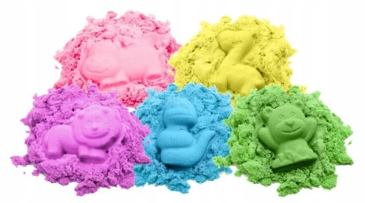 PIASEK KINETYCZNY 3kg +BASEN FOREMKI ŁOPATKA PATYCZKI PIASKOWNICA ZESTAW XL