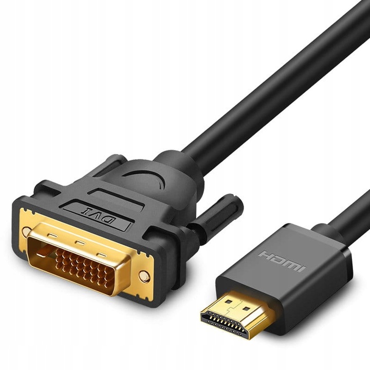 Kabel wideo Ugreen, HDMI/DVI, wytrzymały przewód 1,5m, FHD, 60HZ,