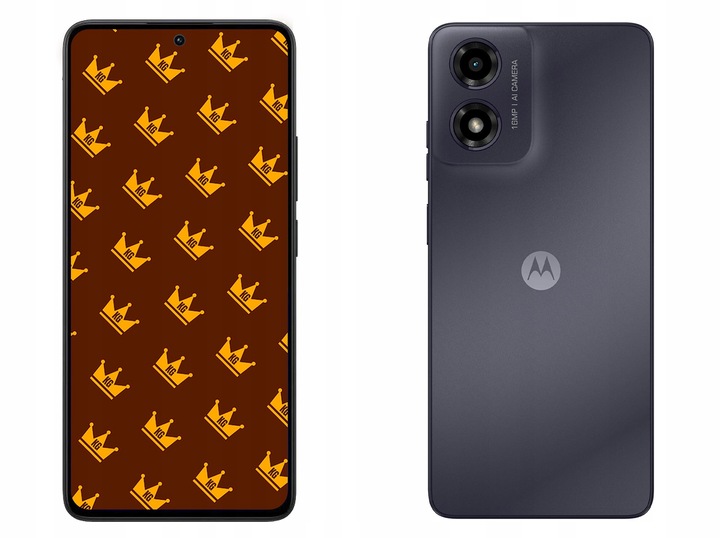 ETUI Z KLAPKĄ DO Motorola Moto G04 / G24 / E14 CZARNE ZAMYKANE + SZKŁO 9H