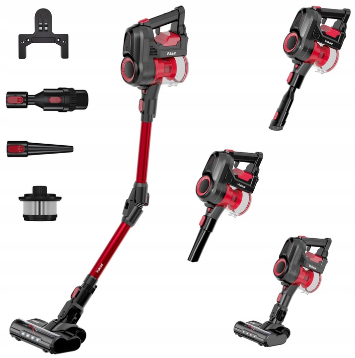Bezprzewodowy Odkurzacz Pionowy VOKSAR A11s FLEX TUBE LED 5w1 HEPA