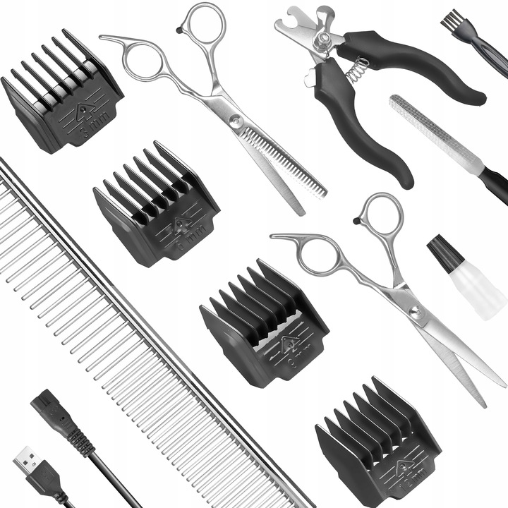 MASZYNKA DO STRZYŻENIA PSÓW PSA KOTA RAGI PROFESJONALNA CICHA BEZPRZEWODOWA