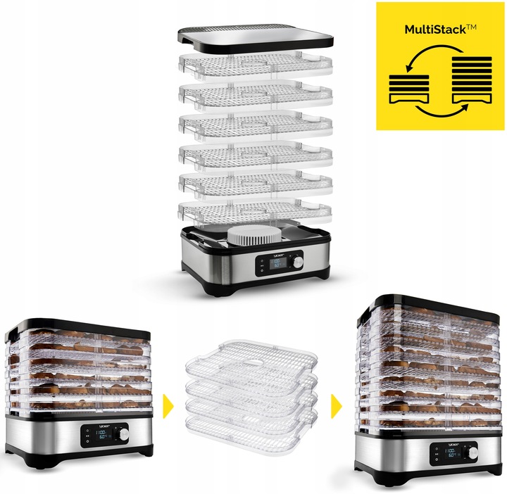 10w1 DUŻA Suszarka do Grzybów Owoców Yoer 450W INOX Timer +6 SIT+9