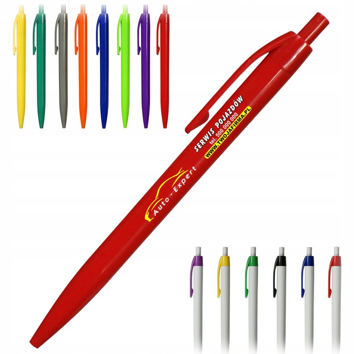 Długopisy reklamowe NETTO z nadrukiem logo 100szt