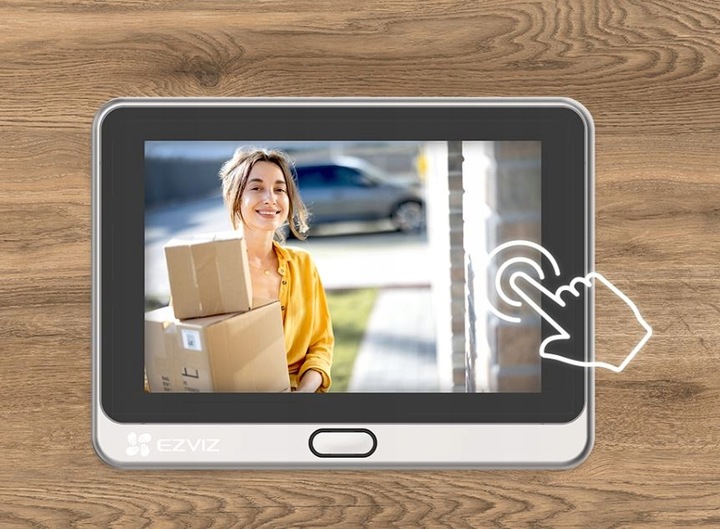 Wizjer EZVIZ DP2 2K dotykowy WiFi Wizjer z Kamerą i Dzwonkiem Judasz