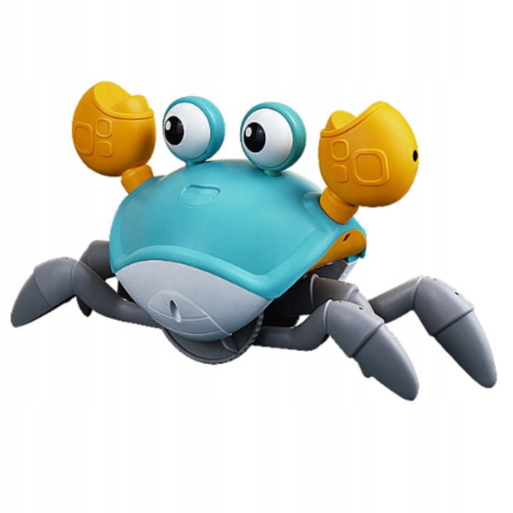 KRAB INTERAKTYWNY PEŁZAJĄCY UCIEKAJĄCY DŹWIĘK muzyka gra czujnik + BATERIE