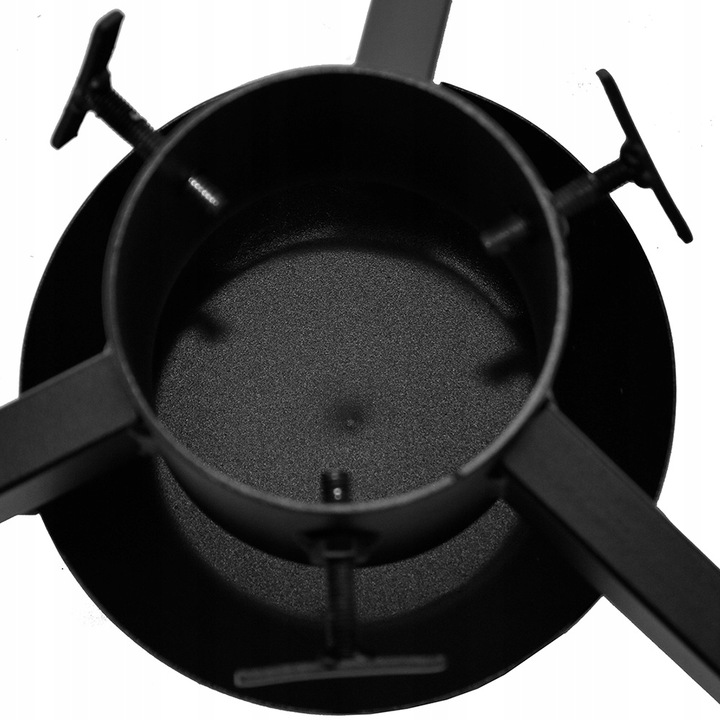 Stojak na choinkę metalowy z misą na wodę stojak pod choinkę czarny 105 mm