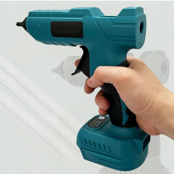 Pistolet do kleju na gorąco ADM bezprzewodowy 21V 2x akumulator 12