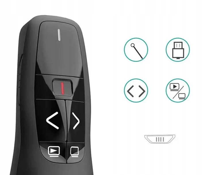 WSKAŹNIK PREZENTER LASEROWY PILOT BEZPRZEWODOWY DO PREZENTACJI LASER USB ZW