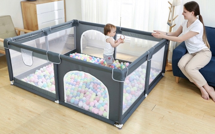 KOJEC Dla Dzieci SUCHY BASEN Plac Zabaw DZIECIĘCY 180x150 + PIŁECZKI