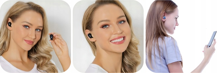 SŁUCHAWKI BEZPRZEWODOWE BLUETOOTH 5.3 3 GEN MODEL 2024 MIKROFON + POWERBANK