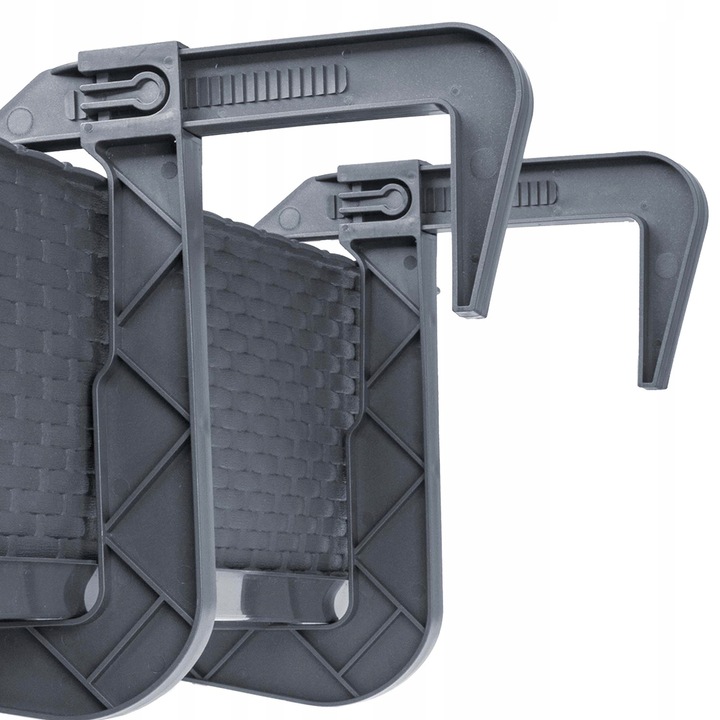 4x SKRZYNKA BALKONOWA DONICZKA DONICA 60cm Z UCHWYTAMI GRAFITOWA