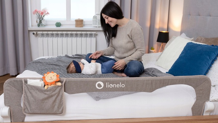 Barierka do łóżka BRAMKA OCHRONNA BLOKADA zabezpieczenie 150cm Lionelo