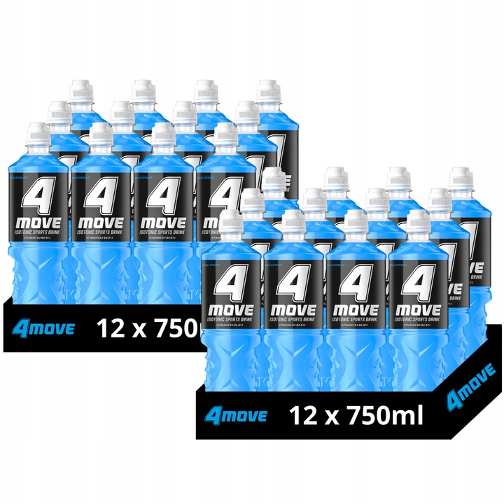 4MOVE Napój izotoniczny niegazowany o smaku wieloowocowym 750 ml x 24 sztuk