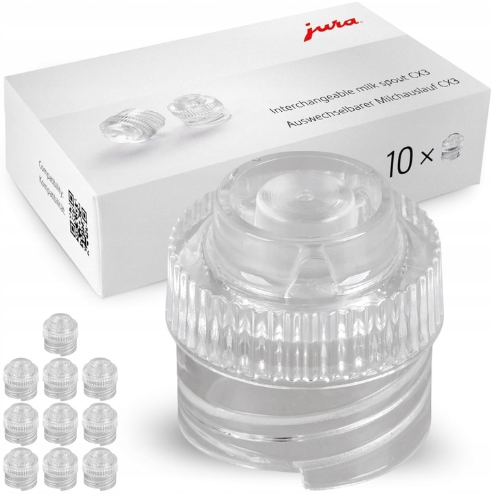 ZESTAW KOŃCÓWEK DO DYSZ SPIENIAJĄCYCH MLEKO 10 SZT. KOŃCÓWKI DYSZY