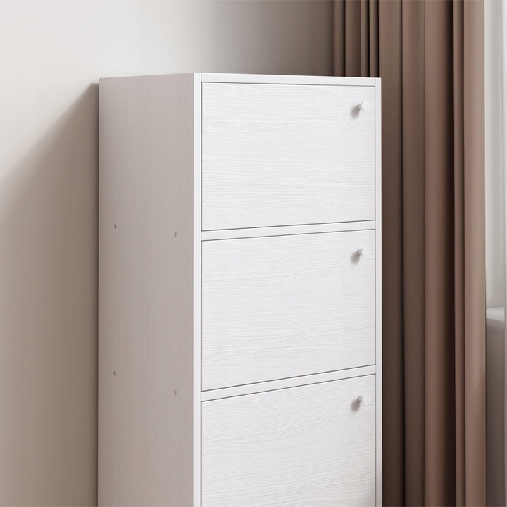 NOWOCZESNA POJEMNA KOMODA SZAFKA DUŻA BIAŁA SKANDYNAWSKI LOFT RETRO