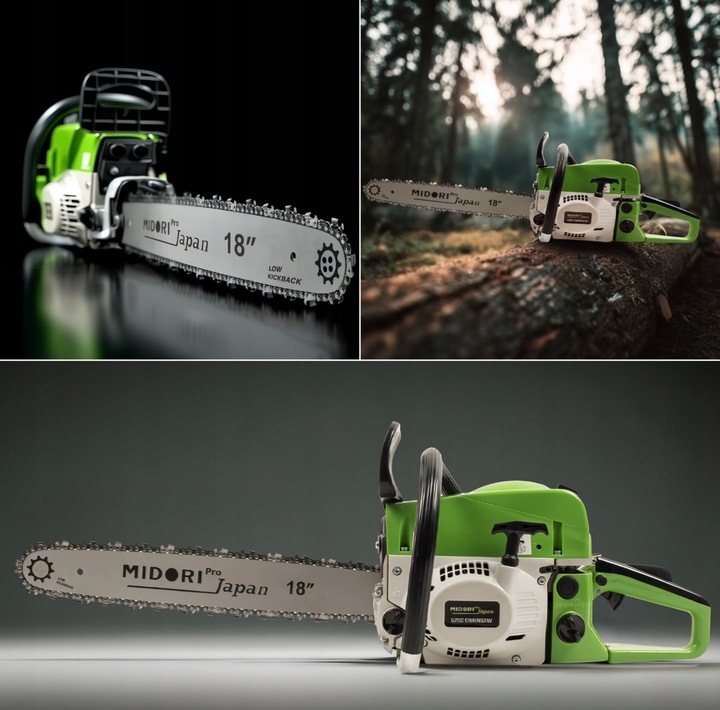 PIŁA SPALINOWA PILARKA DO DREWNA ŁAŃCUCHOWA 6.2KM +2 PROWAD +OLEJ +2x