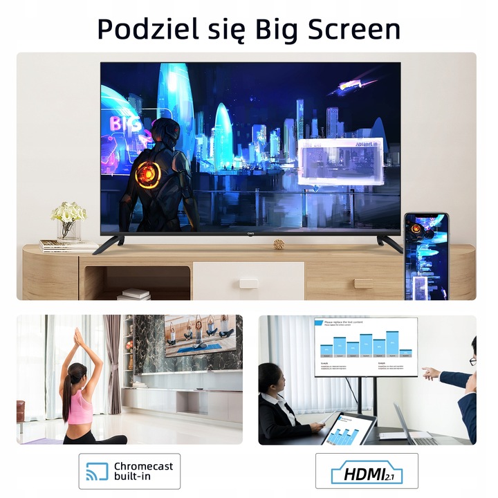 Telewizor CHiQ 50" 4K UHD Smart TV Android11