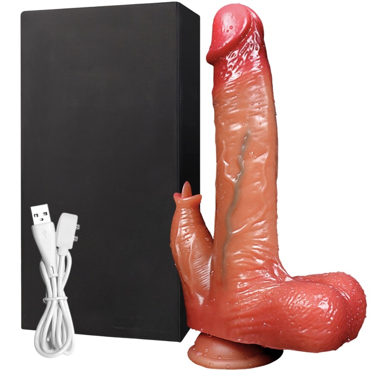 DILDO RUCH POSUWISTY I OBROTOWYM PENIS WIBRATOR GRZANIE 39stC APLIKACJA