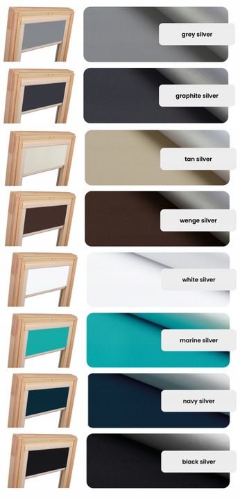 ROLETA DACHOWA TERMO do okien FAKRO VELUX OPTILIGHT 78x118 Termiczna