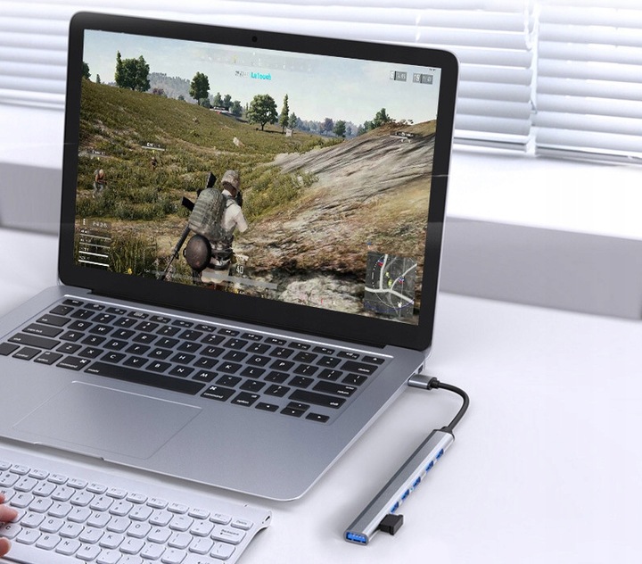 HUB USB 3.0 ROZDZIELACZ ROZGAŁĘŹNIK 7 PORTÓW 7X USB SLIM 7W1 AKTYWNY DRMZ