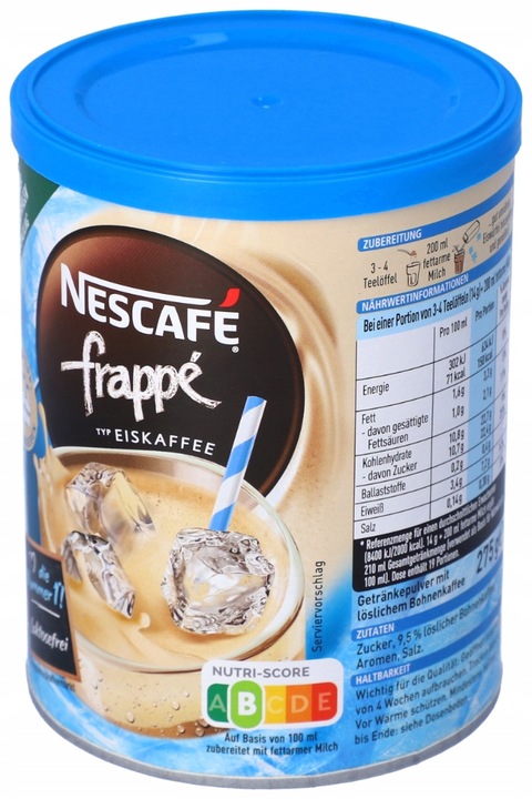 Kawa Nescafe Frappe Mrożona 2 x 275 g DE na zimno Rozpuszczalna Eiskaffee