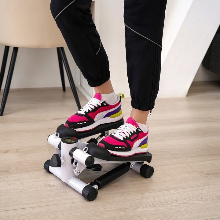 Stepper prosty z linkami ekspanderami licznikiem schody fitnessu turbo pupa