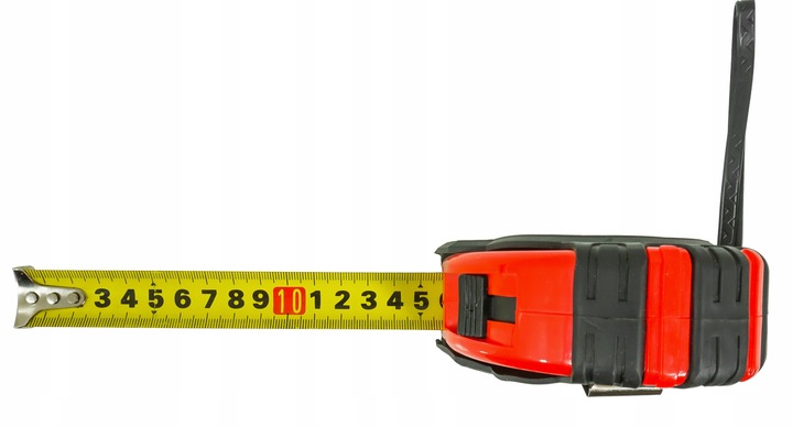 METRÓWKA RĘCZNA MIARKA METR ZWIJANY TAŚMA MIERNICZA MIARA ŻÓŁTA 8M