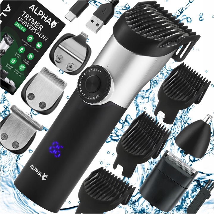 Maszynka Do Strzyżenia Włosów, Brody 5W1 - Trymer Do Nosa + Golarka