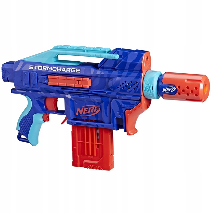 PISTOLET NERF ELITE 2.0 Automatyczny STORMCHARGE 4W1 20 STRZAŁEK +10 WAFFLE