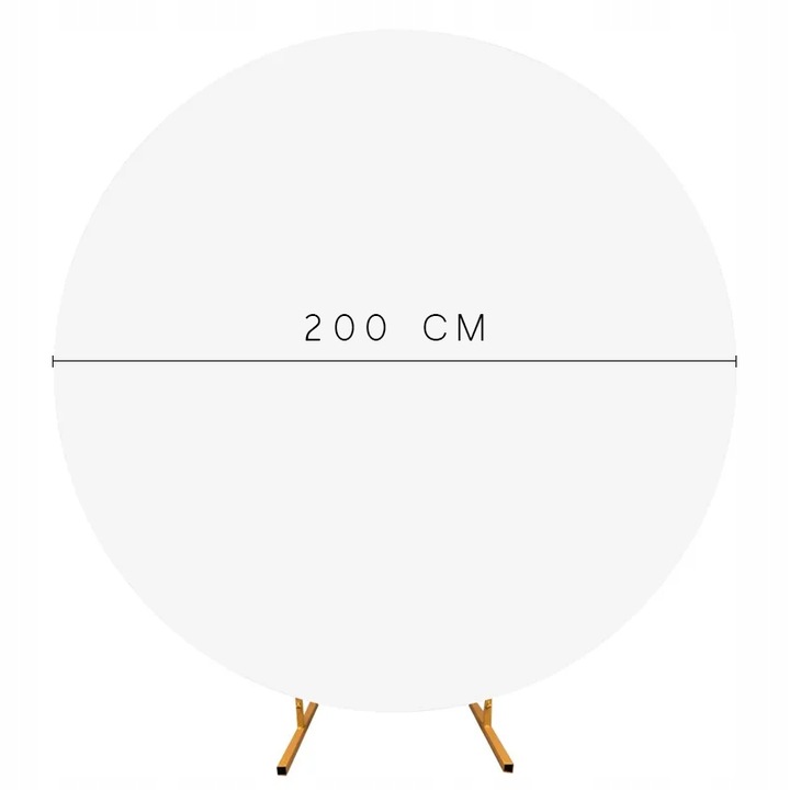 POKROWIEC Materiał DWUSTRONNY na ŁUK BALONOWY ŚCIANKA DO ZDJĘĆ OKRĄGŁY 200