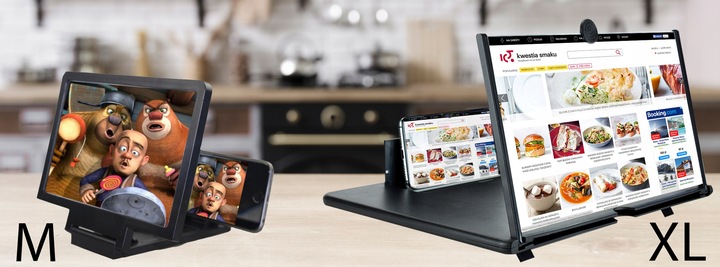 Lupa wzmacniacz ekranu 3D do telefonu 16" CALI POWIĘKSZACZ SZKŁO LUPA ZOOM