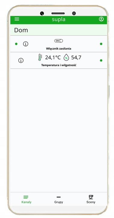 Sonoff Basic R2 Czujnik Temperatury Wilgotności SUPLA WiFi THS01