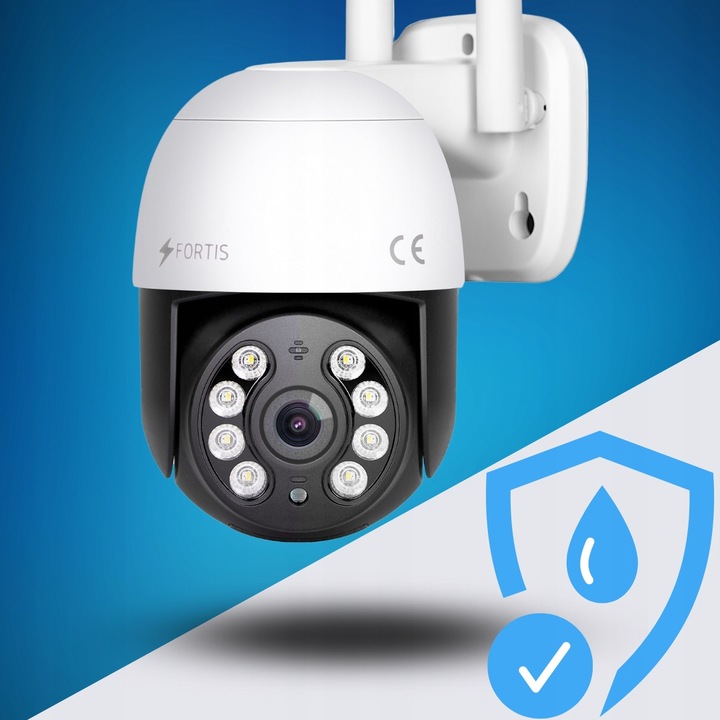 KAMERA ZEWNĘTRZNA OBROTOWA IP WIFI 8MPX 4K ULTRA HD 4x ZOOM DO MONITORINGU