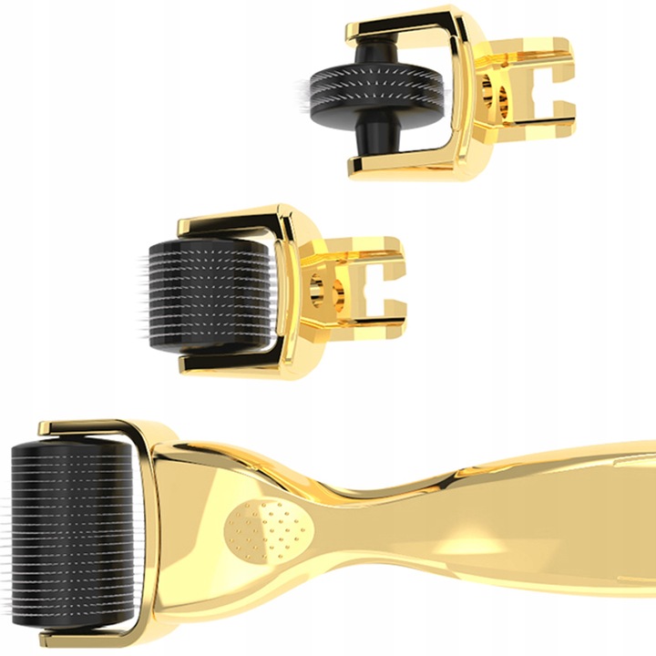 DERMA ROLLER 0.5/1/1.5mm 3W1 DERMAROLLER TYTAN MEZOTERAPIA IGŁOWA DO TWARZY