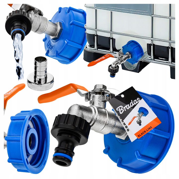 KRAN DO MAUZERA ZAWÓR DO MAUZERA 1000 NA WĄŻ 1/2’’ ZAWÓR CZERPALNY