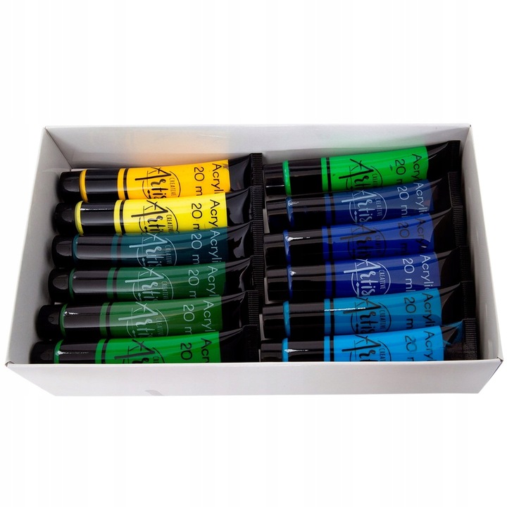 FARBY AKRYLOWE DUŻY ZESTAW FARB AKRYLOWYCH 36x20ml FARBA AKRYLOWA