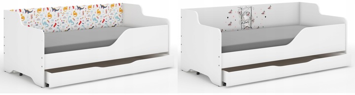 Łóżko dziecięce LILU 160x80 z GRAFIKĄ - Szuflada !