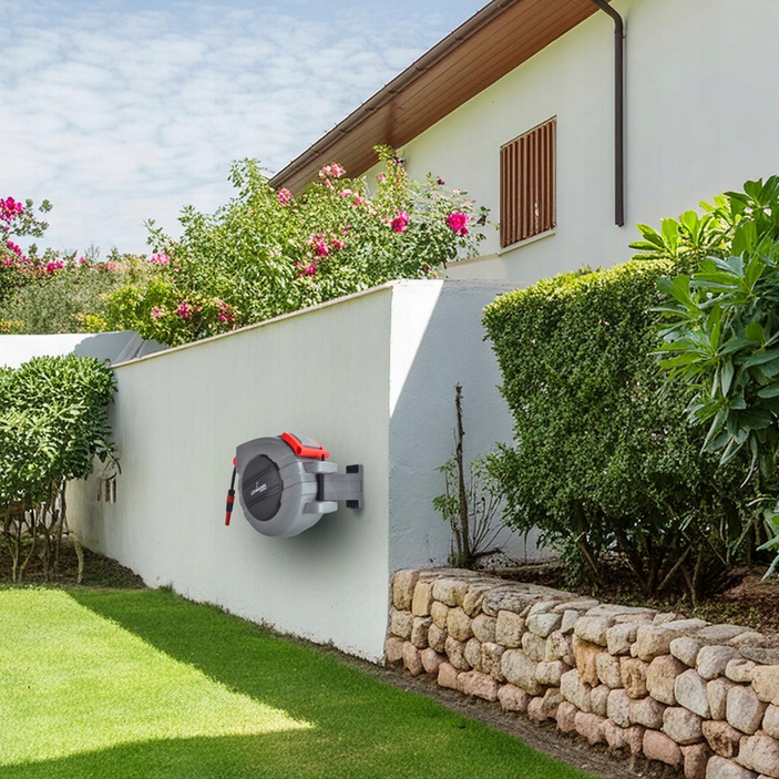 WĄŻ OGRODOWY NA BĘBNIE AUTOMATYCZNE ZWIJANIE 3/4 1/2 ZWIJACZ BĘBEN WĄŻ