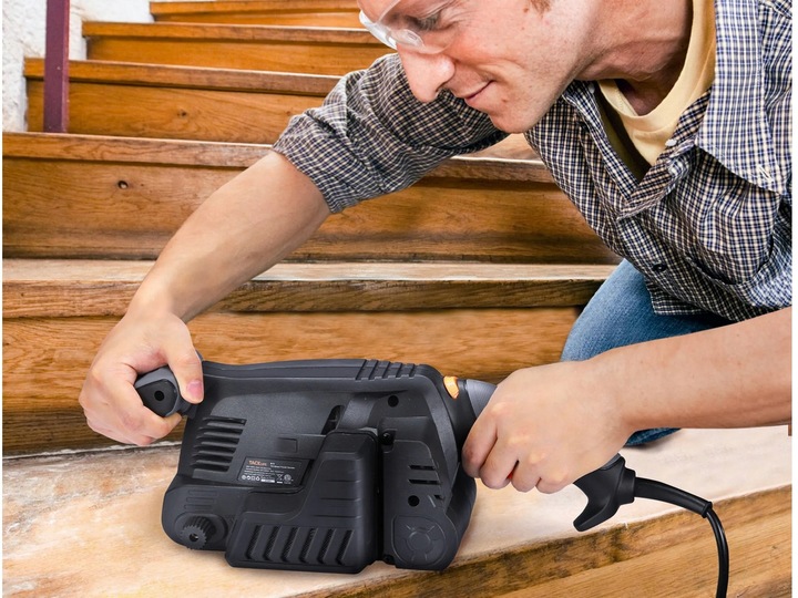 Tacklife B10 szlifierka taśmowa taśmówka 600W z regulacją + zestaw