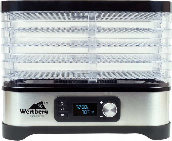 suszarka spożywcza do grzybów owoców warzyw ziół INOX 5 sit 450 W