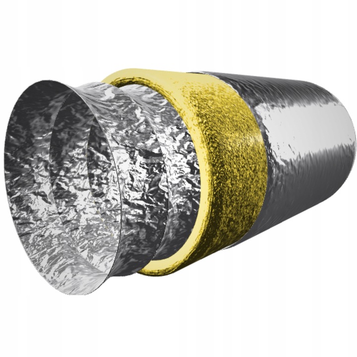 RURA IZOLOWANA PRZEWÓD 125MM 5M WENTYLACYJNY DO KOMINKA DGP 250°C