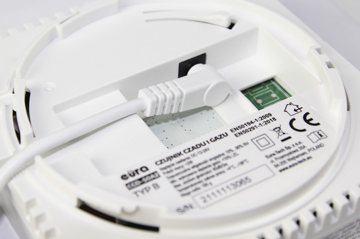 2w1 Czujnik Czadu Tlenku Węgla Gazu Ziemnego 230V