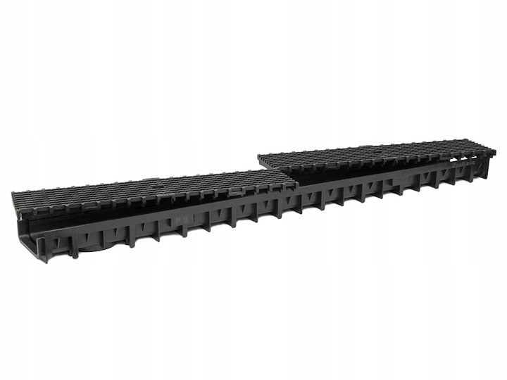 Odwodnienia liniowe A15 z rusztem z tworzywa. Niskie, tarasowe,