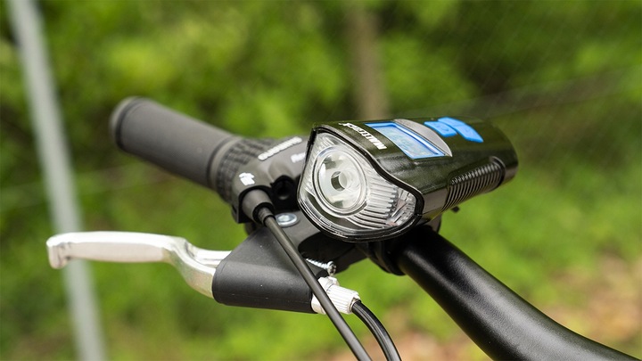 LAMPKA ROWEROWA AKUMULATOROWA LICZNIK KLAKSON PRZÓD TYŁ NA ROWER KABEL USB