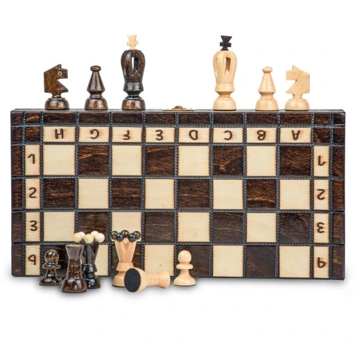 SZACHY DREWNIANE KLASYCZNE DRUKOWANE 31x31