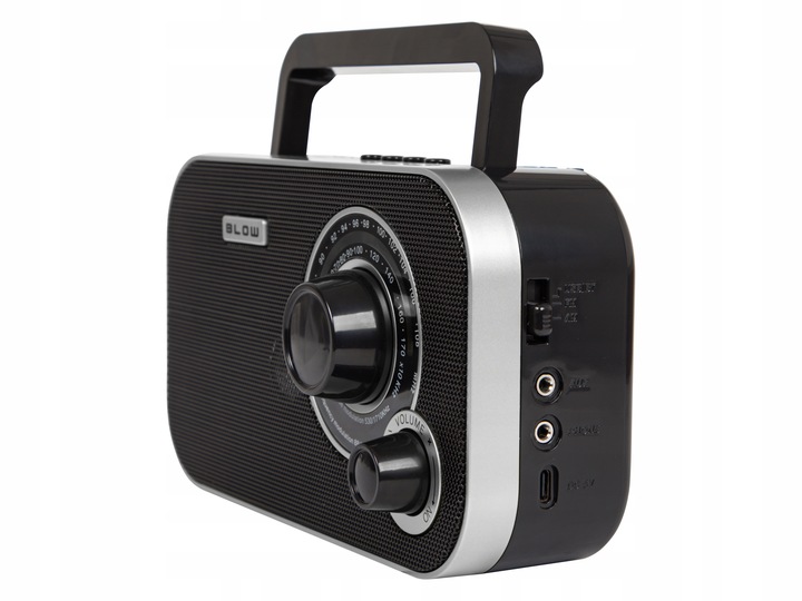 RADIO KUCHENNE RETRO BLUETOOTH USB SD 230V PRZENOŚNE NA BATERIE R6