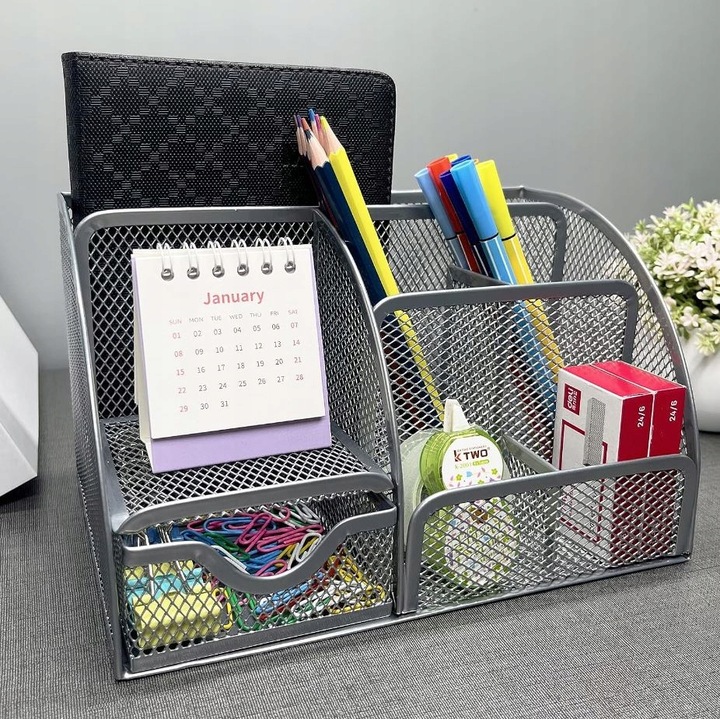 PRZYBORNIK NA BIURKO ORGANIZER NA KREDKI POJEMNIK